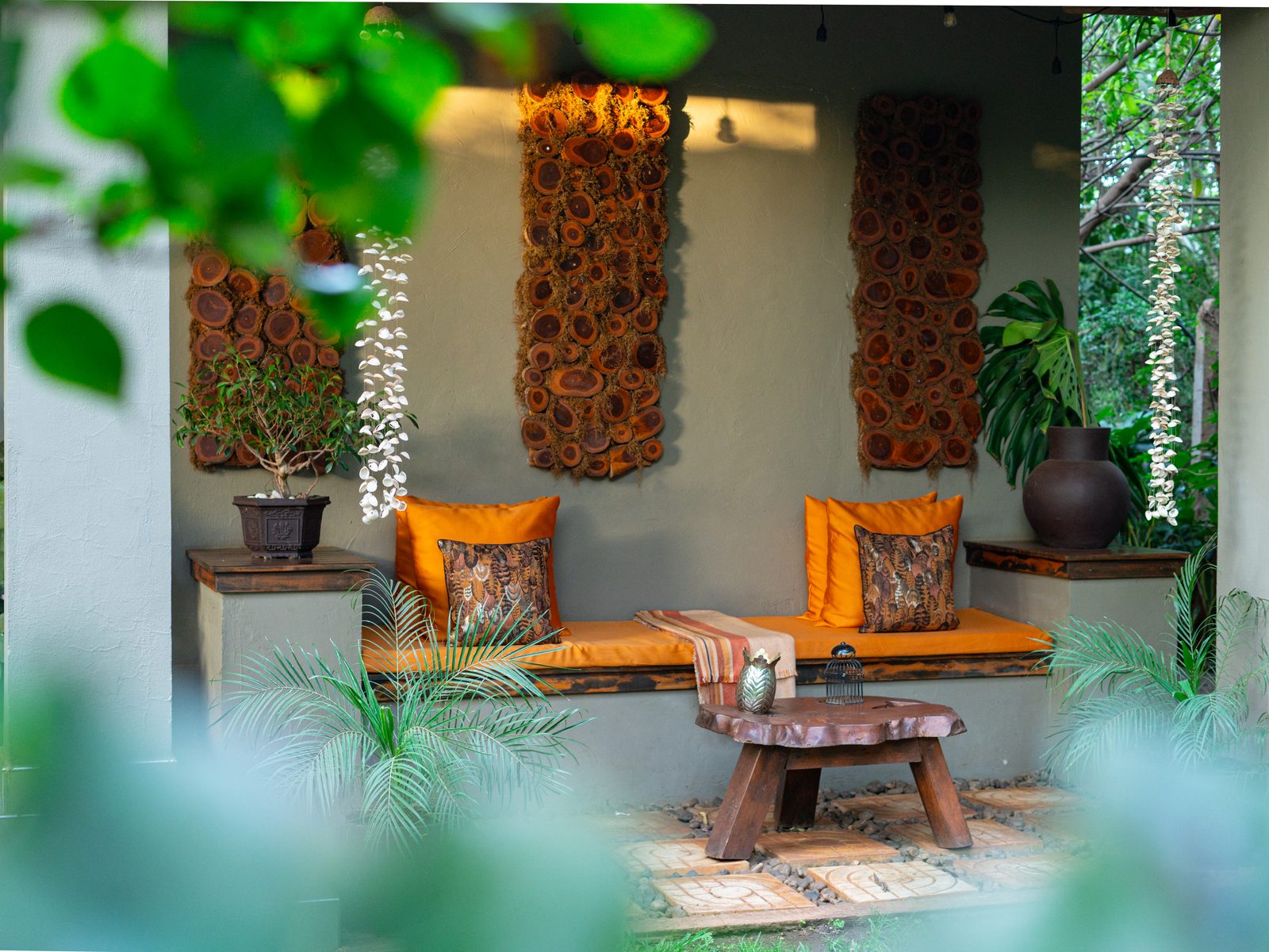 A garden lounge set for a slow afternoon